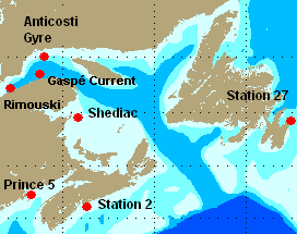 AZMP Stations Map