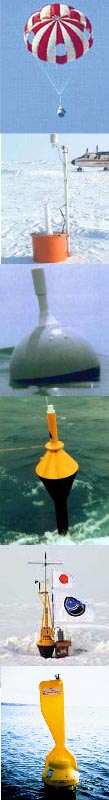 Various drifting buoys